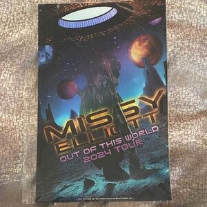 Missy Elliott Out of This World 2024 Tour Poster